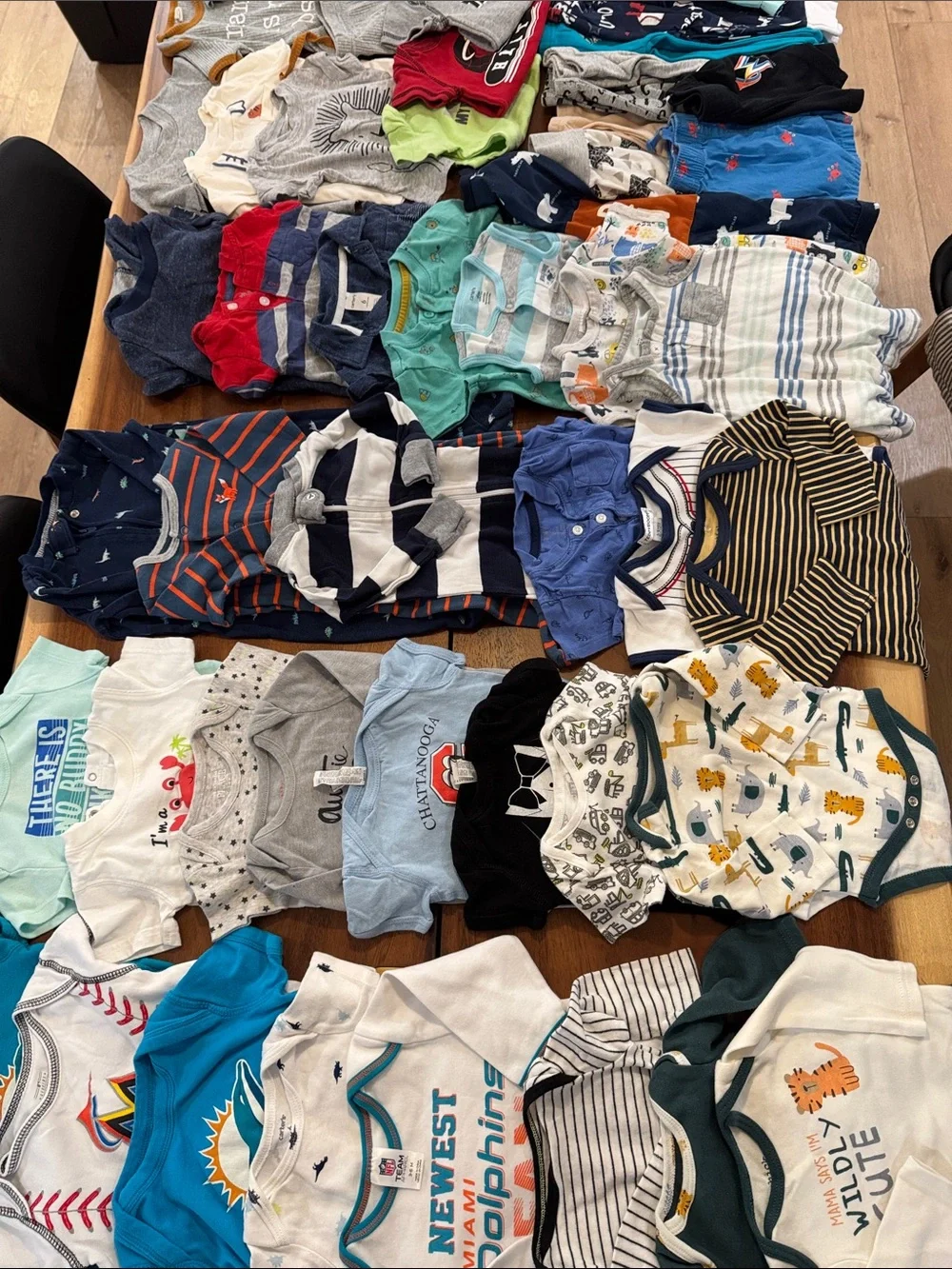 HUGE 3-6 month Boy Bundle Lot- Carters, GAP, Burt’s bees, Miami Heat, Dolphins